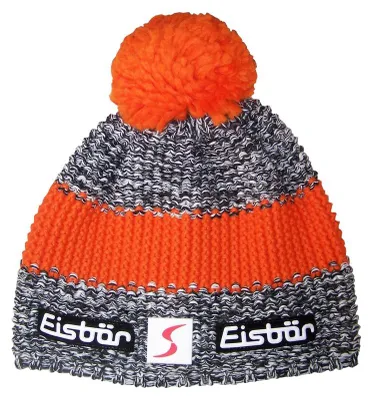 Produktbild von Eisbär Mütze für Herren mit Bommel Styler Pompon Austria ÖSV Skipool , Größe:Einheitsgröße, Farbe:Rot