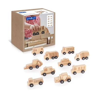 Immagine prodotto di Camion giocattolo in legno Guidecraft - set di 10 pezzi