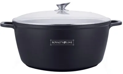 Productafbeelding van Royalty Line RL-BS36M: Braadpan van gietijzer met glazen deksel - 36 cm