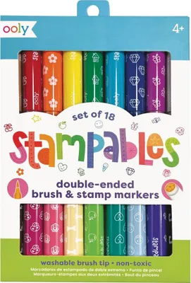 Produktbild von Ooly - Stampables Double-Ended Stamp & Brush Markers