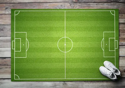 Produktbild von Fußmatte Aussen - Schuhmatte Haustür- Schmutzfangmatte Türvorleger - Outdoor Teppich Schmutzfänger - 150x100 cm - Fußballarena