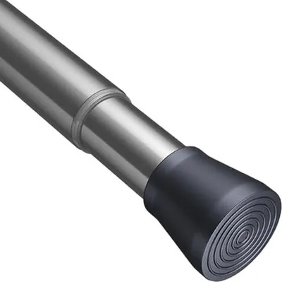Produktbild von Famanu Duschvorhangstange ohne Bohren - Ausziehbare Gardinenstange in Silber (75-160 cm)