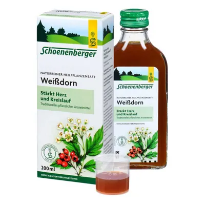 Image de Jus de plantes médicinales - Aubépine, 200 ml, lot de 3