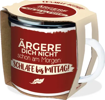 Produktbild von Emaillebeche Ärgere dich nicht