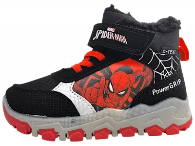 Produktbild von Leomil Spiderman Snowboot Bootie Klettstiefel Schwarz in Gr. 32