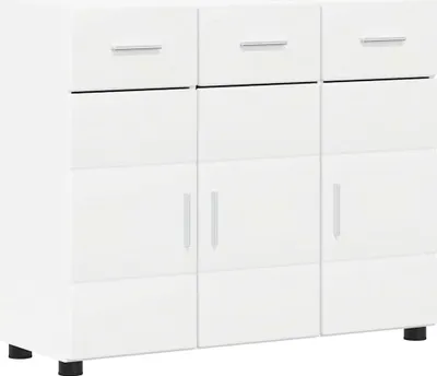 Produktbild von vidaXL Sideboard mit Tür FLORIN Weiß 88,5 x 30,5 x 73 cm Holzwerkstoff
