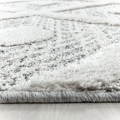 Produktbild von Hochflor Teppich Pepe Läufer, Farbe: Grau, Größe:80x250 cm