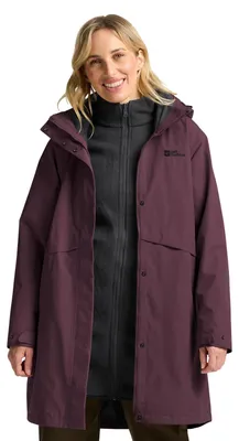 Produktbild von Jack Wolfskin Damen Baylight 3in1 Coat W Mantel, Amaranth, XS EU