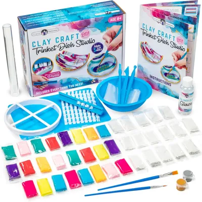 Produktbild von Kreativ-Set für Kinder zum Basteln von Keramik-Dekorationen DIY Malen