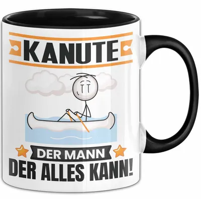 Produktbild von Kanute Tasse Geschenk für Kanute Der Mann Der Alles Kann Geschenkidee zum Geburtstag (Schwarz)