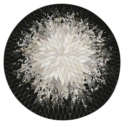 Produktbild von Rutschfeste, runde Sitzmatte, waschbarer Teppich, Rotray Stuhlmatte, Schlafzimmermatte, 80 cm