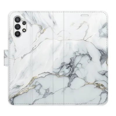 Obrázek produktu pro Flipové pouzdro iSaprio - SilverMarble 15 pro Samsung Galaxy A32