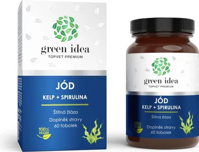 Zdjęcie produktu dla GreenIdea Kelp + Spirulina – suplement diety, 60 kapsułek, kompleks z wodorostów do codziennego stosowania