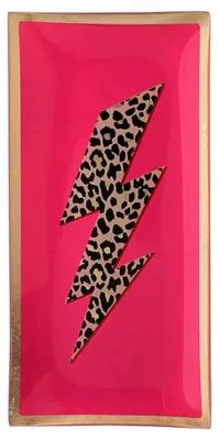 Produktbild von Gift Company Glasteller Love Plates Blitz Neon Pink (21cm)
