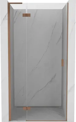 Produktbild von Mexen Mist-H L Duschdrehtür links 95 cm, transparent, gebürstetes Kupfer - 8A5L-095-000-65-00-L