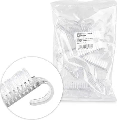 Produktbild von Maniküre- und Staubpinsel, klein, transparent, 10 Stück