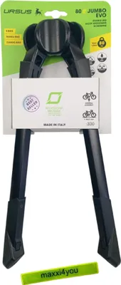 Produktbild von Fahrrad Doppelständer Ursus "Jumbo Evo XL" bis zu 29 Zoll - Schwarz inkl. maxxi4you Reflexband