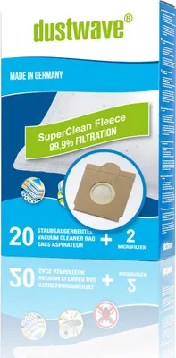 Produktbild von 40 Staubsaugerbeutel + 4 Filter passend für Adix (Aldi) - SI 170 von dustwave® Germany