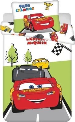 Produktbild von Jerry Fabrics Bettwäsche Cars Champion Baby 100x135, 40x60 cm