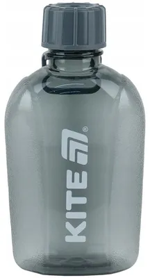 Zdjęcie produktu dla Butelka szara na wodę z ucwytem przezroczysta 650 ml bez BPA Kite