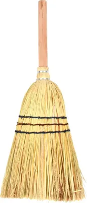 Produktbild von Esschert Design Handbesen Stroh, 48 cm, mit Eukalyptusholz-Stiel – für Innen- & Außenbereich, ideal für kleine Flächen, nachhaltig