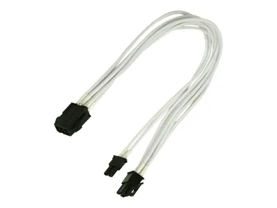 Produktbild von Nanoxia 900400023, 0,3 m, PCI-E (8-pin), PCI-E (6-pin), Weiß