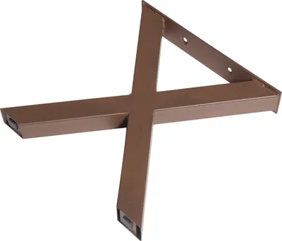 Produktbild von Dieda Bankgestell X-Form rostoptik Maße (L x B x H): 420 x 400 x 70 mm