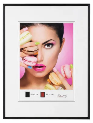 Produktbild von Photo Style Kunststoff Bilderrahmen Fotorahmen Wanddeko Collage Foto Poster - Farbe: Schwarz | Format: 30x40