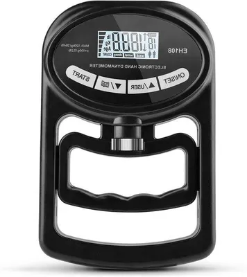 Obrázek produktu pro Ruční dynamometr 120 kg – trenažér síly úchopu – automatický