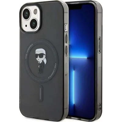 Image de Karl Lagerfeld Klhmp14Shfcknok Iphone 14/ 15 / 13 6.1 Czarny/Black Hardcase Iml Ikonik Magsafe