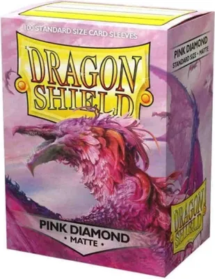 Produktbild von Dragon Shield Kartenhüllen 63 x 88mm Matte Sleeves Pink Diamond (100)