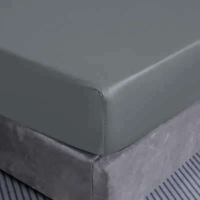 Obrázek produktu pro Prześcieradło Bawełniane z Gumką 160x200 Szare, Zakładka 25cm, Miękkie i Wytrzymałe, 100% Bawełna Premium