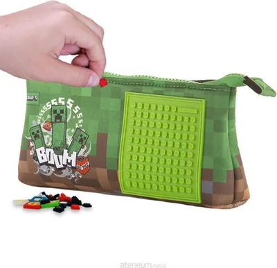 Zdjęcie produktu dla Piórnik na suwak PIXIE CREW z zielonym panelem