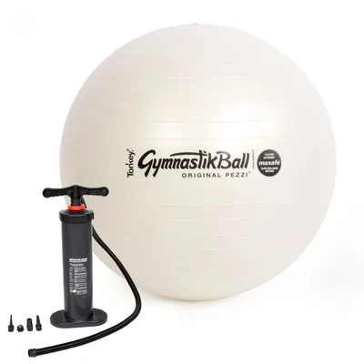 Produktbild von Original Pezzi® Gymnastikball MAXAFE m. Standpumpe - perlweiß