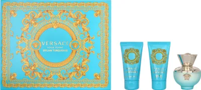 Produktbild von Edt Spray 50ml/Shower Gel 50ml/Boy Lotion 50ml Versace Dylan Turquoise Giftset