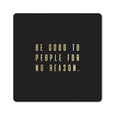 Produktbild von MuchoWow® Mauspad Mousepad Zitate - Sprichwörter - Gold 30x30 cm - Mousepads - Maus Mat - Pad - Mausunterlage - Gaming