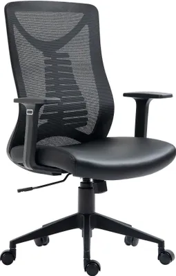 Produktbild von Ergonomischer Bürostuhl Schwarz – Komfortabler Schreibtischstuhl für Büro, Homeoffice