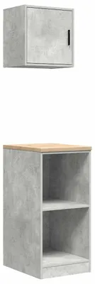 Produktbild von vidaXL Garagenschränke 2 Stk. Betongrau Holzwerkstoff