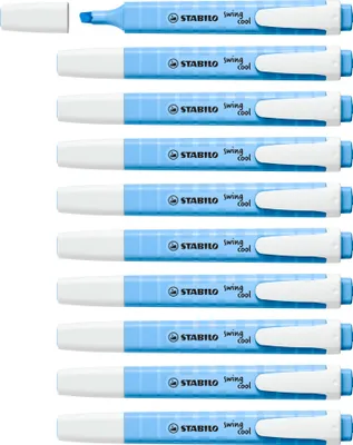Produktbild von STABILO Textmarker -  swing cool Pastel - 10er Pack - himmlisches Blau