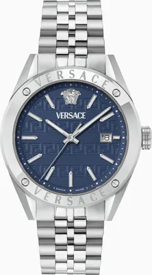 Produktbild von Versace VEKHA0325 Athletics silber blau Edelstahl Herren Uhr NEU