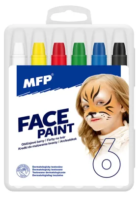 Image de Peintures pour le visage - Kit de maquillage, 6 pièces