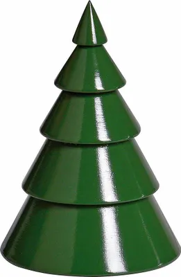 Obrázek produktu pro Stolní dekorace dřevěný stromek na věnec se světýlky zelený ŠxHxV= 6x6x8cm NOVINKA