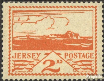 Produktbild von Briefmarken Jersey (Dt. Bes.2.WK.) 1943 Mi 6 gestempelt Landschaften
