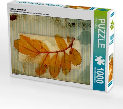 Produktbild von Calvendo Vintage Herbsblatt 1000 Teile Puzzle hoch 480x640mm, Hultsch Heike; 7305962