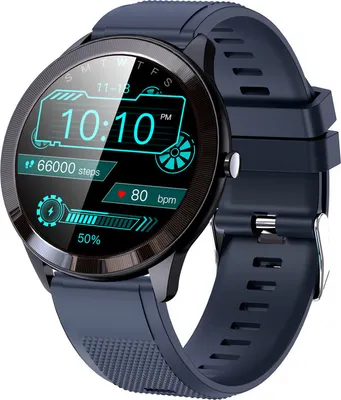 Image de SmartWatch Fitness Tracker avec Bluetooth étanche Cardiofréquencemètre Moniteur Qualité du sommeil Tracker bleu