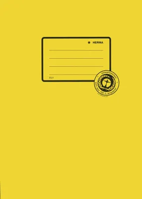Produktbild von HERMA Heftschoner Recycling DIN A4 aus Papier gelb