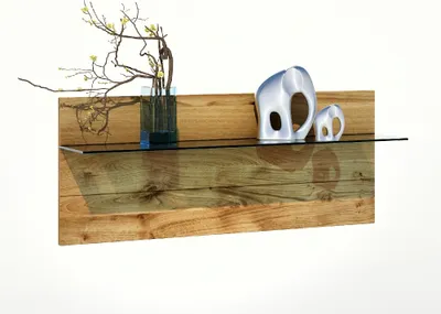 Produktbild von Wandboard Lola Eiche-teilmassiv furniert B 163 x H 31 x T 24 cm