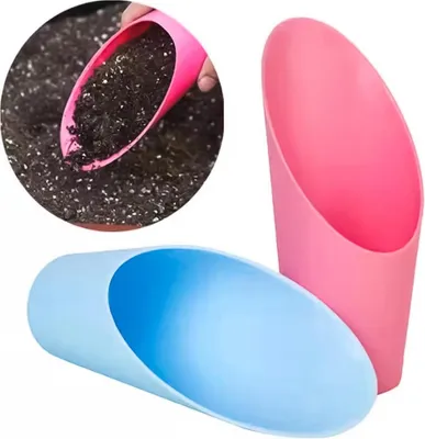 Produktbild von Fleischige Pflanzenboden Schaufel Kunststoff Schaufel Eimer Schaufel Boden Pflanzen Topfbecher Zuhause Gärtnern Lieferung - 4 Stück
