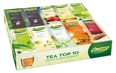 Zdjęcie produktu dla Pickwick Professional Thee Top 10, 440 g - aromatyczna mieszanka herbat dla restauracji i biur