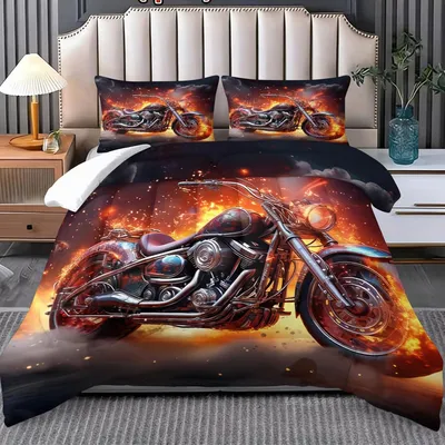 Produktbild von Bettdecke 140 x 200 cm, für Schlafzimmer, 2 Kissenbezüge 80 x 80 cm, Mikrofaser, weiß